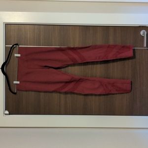 Do Lyfe Activewear Maroon & Mesh Legging